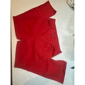 LAUREN JEANS CO. BY RALPH LAUREN RED DENIM  WOMENS PLUS SIZE 14